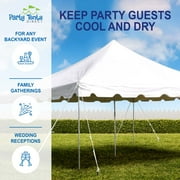 Party Tents Direct Weekender Pole Tent Party Canopy, 15x15 White