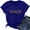 Blue#b, variant on Short Sleeve Teacher Shirts for Women Casual Summer Cute Graphic Tees Oneck Tshirts Loose Elementary Tops