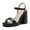 BLACK, variant on Heels for Women Block Chunky Platform High Heels Open Toe GISELLE Fashion Wedding Party Evening Prom Dance Ankle Strap Dress Pump Sandals Shoes