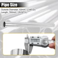 thumbnail image 3 of Unique Bargains 2pcs Straight 2.5" OD 30" Length DIY Custom Mandrel Exhaust Pipe 2.5 Inch Tube Pipe T304 Stainless Steel, 3 of 8