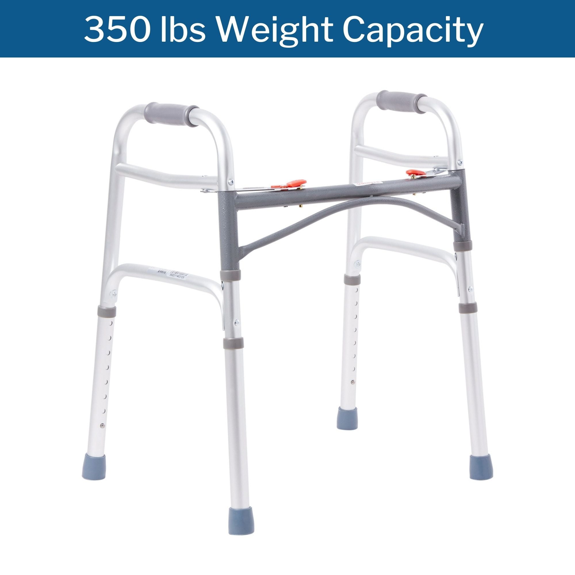 McKesson Aluminum Junior Folding Walker, Adjustable Height