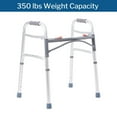 thumbnail image 3 of McKesson Aluminum Junior Folding Walker, Adjustable Height, 25" to 32", 1 Ct, 3 of 7