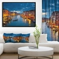 thumbnail image 3 of Design Art Grand Canal À La Nuit Venise  Sur Toile Encadrée, 3 of 3