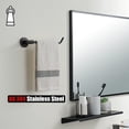 thumbnail image 3 of Double Towel Bar Matte Stainless Steel Bath Towel Rack for Bathroom Towel Holder Wall Mount Total Length TBLPB, 3 of 9
