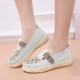 thumbnail image 2 of Women‘s Slip On Walking Shoes Lightweight Comfort with Buckle Breathable Casual Shoes Non-Slip for Garden & Leisure Beige 7, 2 of 7