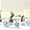 Royal Blue and White, variant on BalsaCircle 24 White 9 oz Blue Floral Design Disposable Paper Drinking Cups Gold Rim Party Events Decorations