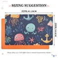 thumbnail image 6 of Yayeee Doormat for Indoor Entrance 32" x 20" Non Slippery Floor Rug, Red Jellyfish, 6 of 8
