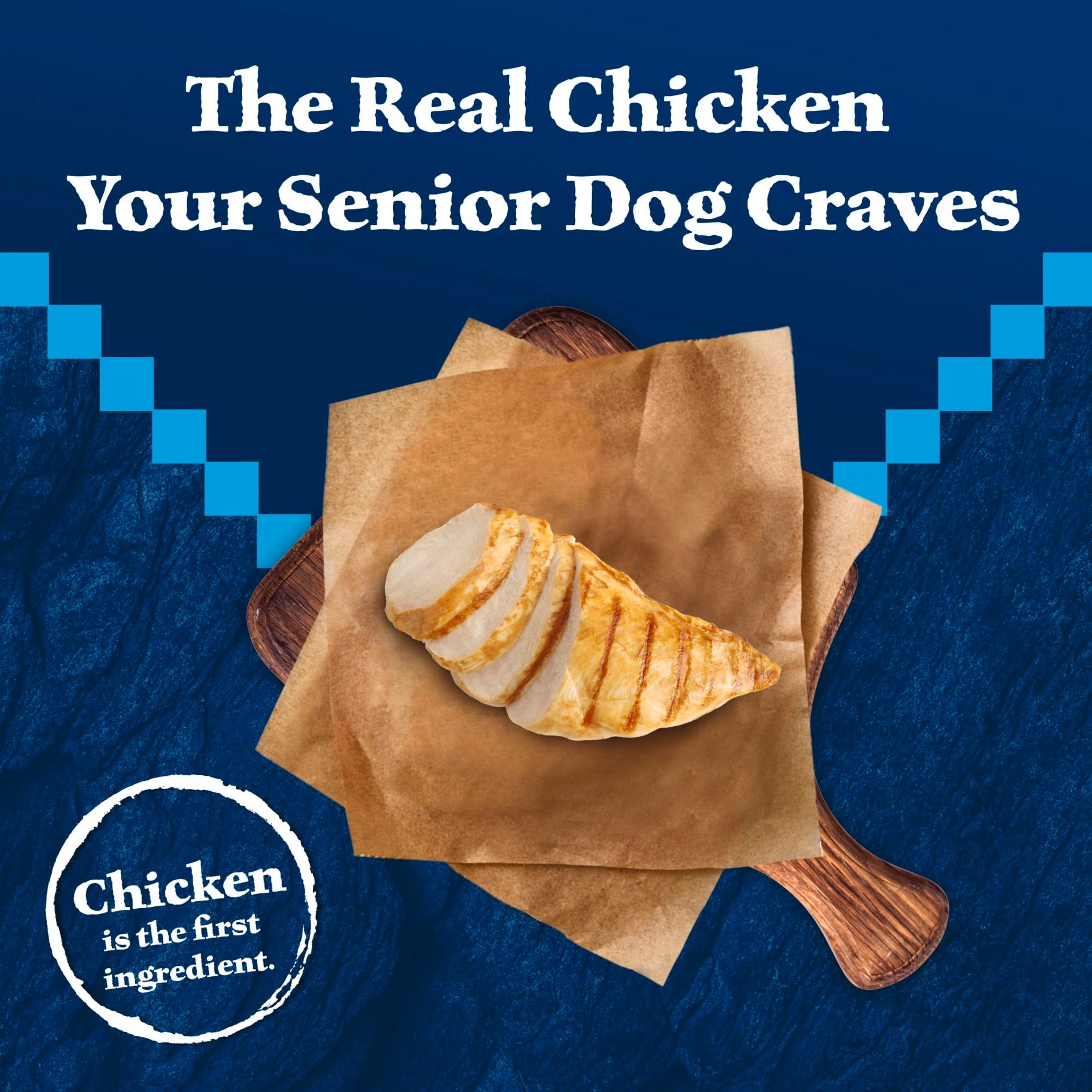 Blue Buffalo Wilderness Senior High Protein Dry Dog Food Plus Wholesome Grains, Chicken, 24 lbs.