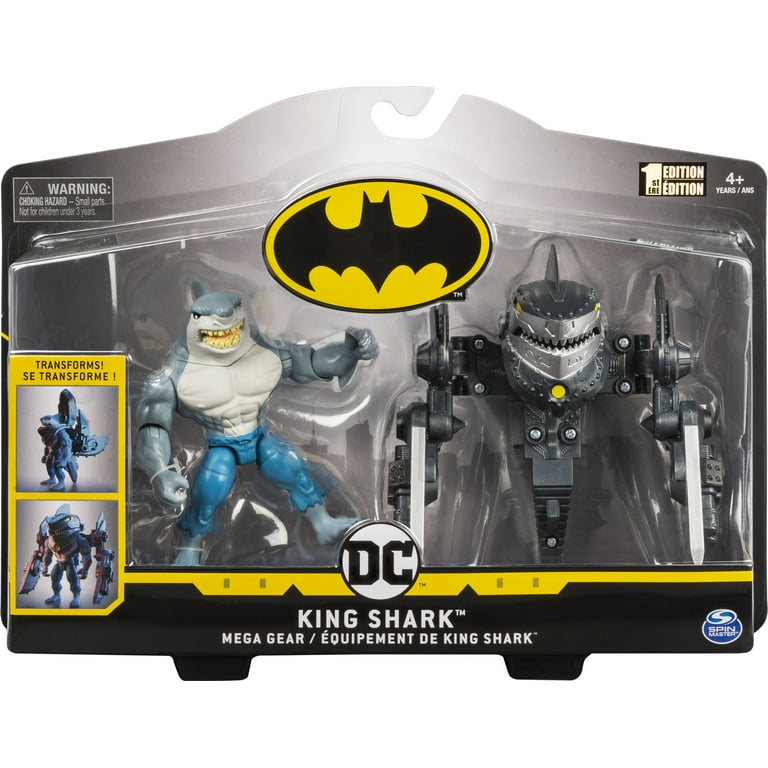 Batman 4-Inch King Shark Mega Gear Deluxe Action Figure with