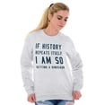 thumbnail image 3 of History Repeats Itself Dinosaur Pet Sweatshirt for Men or Women Brisco Brands 2X, 3 of 6