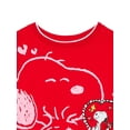 thumbnail image 3 of Snoopy Girls Valentine's Day Graphic Fleece Crew Pullover, Sizes 4-16, 3 of 3