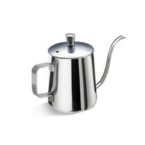 BELOWSYALER 304 Stainlesss Steel Coffee Pots Convenient 350/600ML Coffee Maker with Lid Kettles for Brewing Beverages