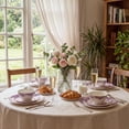 thumbnail image 6 of Onader 12 Piece Tableware Set, Rose Floral Dinnerware Set for 4, Ceramic Plates and Bowls Sets for Home Kitchen Restaurant, Scratch Resistant & Microwave Safe, Purple, 6 of 9