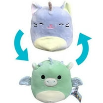 Squishmallow 12 Inch Flip A Mallow Plush | Purple Caticorn / Mint Dragon