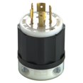 thumbnail image 2 of Leviton Industrial Nylon Locking Plug L15-20P 14-10 AWG 3 Pole 4 Wire, 2 of 2