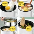 thumbnail image 7 of Christmas Savings Clearance! FELTREE Hot Pot Electric, 1.7 Liter Electric Wok with Steam Compartment, 2 Speed Heat Setting, Dorm/Office/Travel Mini Hot Pot Multifunctional Frying Pan, 7 of 7