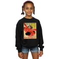 thumbnail image 1 of Disney Girls Big Hero 6 Baymax Flying Baymax Newspaper Sweatshirt, 1 of 3