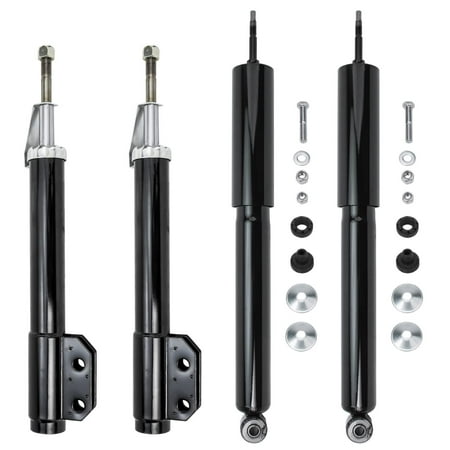 Detroit Axle - 4 Shocks for 1994-2004 Ford Mustang Base Complete Front & Rear Shock Absorbers 1995 1996 1997 1998 1999 2000 2001 2002 2003 Replacement Ready Shocks Assembly