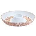 thumbnail image 4 of INFUSE 16" Lebrillo Pattern Melamine Chip & Dip Serving Platter for Outdoor Parties Entertaining, Orange, 4 of 4