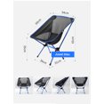 thumbnail image 2 of Ensemble de 2 Chaises de Camping Pliables Ultralégères pour Extérieur, Plage, Randonnée, Pique-Nique, Pêche, 2 of 5