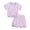 X4Purple, variant on lnmuld Toddler Kids Boys Summer Tracksuit 2 Piece Outfit Set Soft Short Sleeve Tee & Matching Shorts Size:7-8 Years