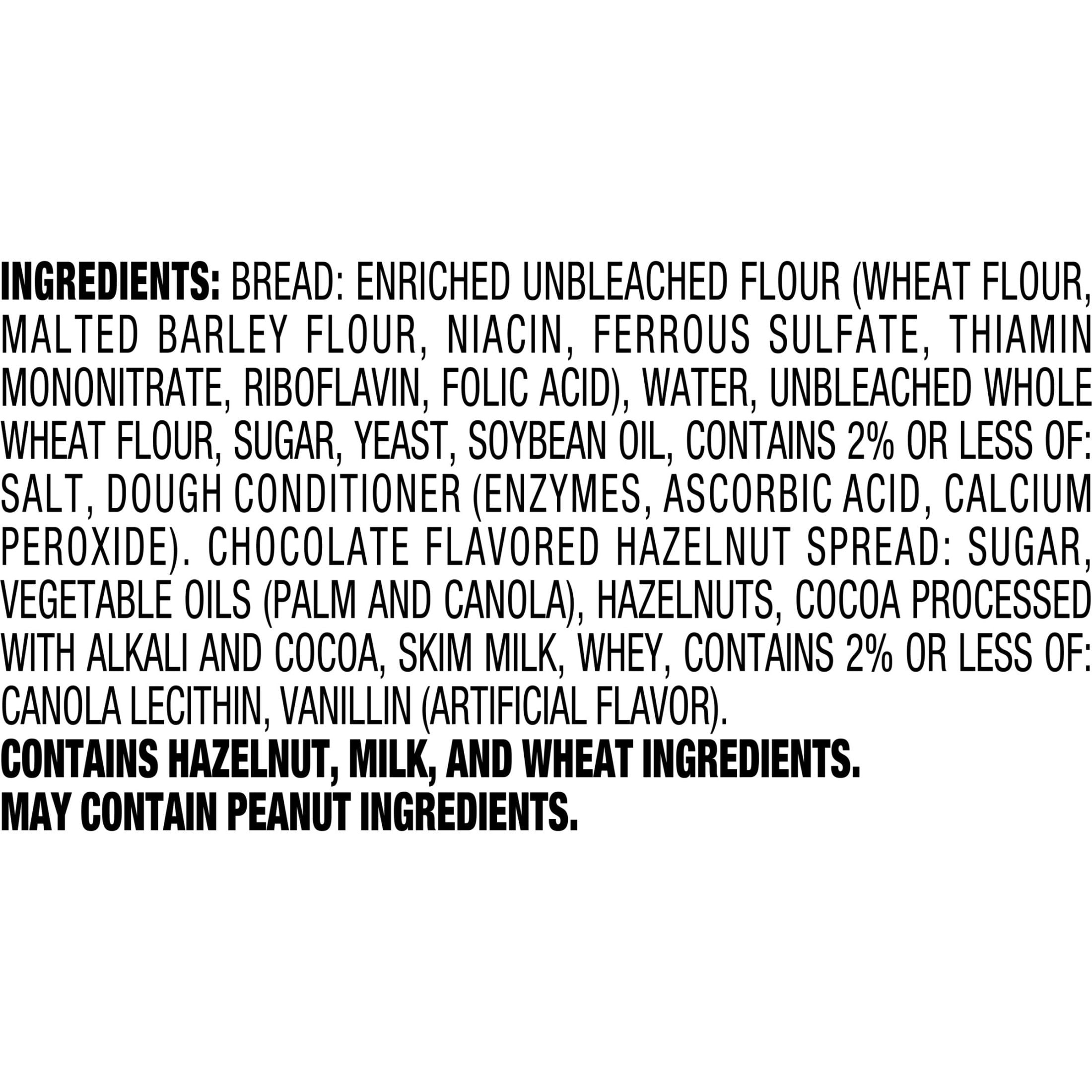 Smuckers Uncrustables Chocolate Flavored Hazelnut Spread Sandwiches, 4 Count, 1.8 oz Each, Frozen