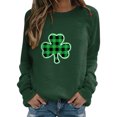 thumbnail image 2 of Baberdicy St.Patricks Day Sweatshirt for Women, Womens Autumn And Winter Casual Hooded Sweater Pullover Sweater Womens Sweatshirt Green, 2 of 5