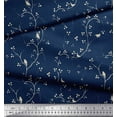 thumbnail image 3 of Soimoi Rayon Fabric Branches,Leaves & Bird Print Sewing Fabric Yard 42 Inch Wide, 3 of 3