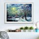 thumbnail image 4 of 5D nieve paisaje diamante pintura bordado DIY punto de cruz Home Decor Likrtyny Oficina Multiescena Multifunción, 4 of 8