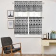 thumbnail image 3 of Geometric Boho Valances for Windows, Modern Kitchen Curtains,Bathroom Curtains Window Rod Pocket Short Curtains, Kitchen Window Curtains Over Sink,3 PCS Small Window Curtains,Valances for Kitchen, 3 of 6