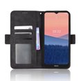 thumbnail image 3 of Case for Nokia C21 Cover Adjustable Detachable Card Holder Magnetic closure Leather Wallet Case - Black, 3 of 5