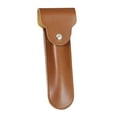 thumbnail image 2 of Estuche de Viaje para afeitadora, accesorios de afeitado, bolsa portátil para recortar barba, organizador de barba, bolsa de cuero PU para el día del Marrón brillante, 2 of 8