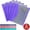 6PCS[Purple], variant on Fmxomd 6 Pack File Folders, 11 Ring Binder Folders with Pockets, Plastic Envelopes, Clear Folder for Documents with Label, 3 Ring Binder Pocket Organizer Letter Size A4 Size