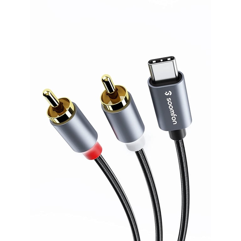 Cavo Audio USB-C A RCA 1m - Per Smartphone, Laptop, Altoparlanti, Con Chip DAC - Foto 2