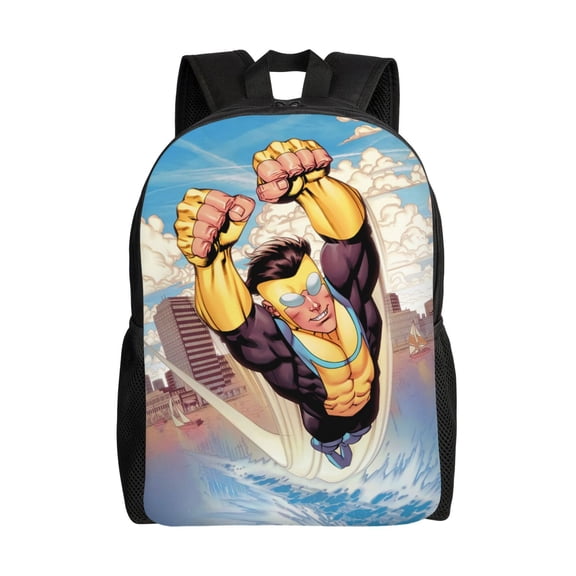 Invincible Laptop Backpacks 16 Inch Cartoon College School Bag Bookbag Lightweight Students Travel Shoulder Bag Daypack