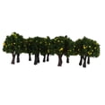 thumbnail image 3 of lionlar 2x20pcs Model Train Yellow Fruit Trees Garden Street Layout Scale 1/300 4CM, 3 of 9