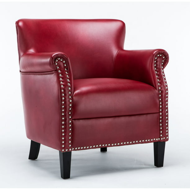 Greyson Living Hendrick Faux Leather, Leather Library Club Chairs