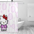thumbnail image 2 of Hello Kitty Shower Curtain, Waterproof Bathroom Shower Curtains, Washable Cloth Shower Curtain With 12 Hooks, 72 "W X 72" L, 2 of 9