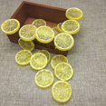thumbnail image 2 of Simulation Lemon Slices Plastic Fake Artificial Fruit Mini Small Lifelike Model Party Kitchen Wedding Decoration Slices Lights Decorative Fake Fruit (Yellow Lemon Slice, 10 Pieces), 2 of 5