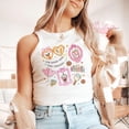 thumbnail image 2 of Coquette Bow Disney Snacks Crop Tank, I'm Here for the Snacks Disney Girl Trip Baby Tee Crop Top, Girly Disney World Disneyland Epcot, 2 of 6