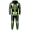 thumbnail image 6 of LIIPEE Boys Girls Zip Up Romper Halloween Skeleton Print Long Sleeve Onesies Fall Clothes 1-12 Years, 6 of 6