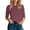 Wine, variant on Fgnfyis Womens Tops Women's Fashion Casual Solid Color Round Neck Point Sleeve Top T Shirt Three Quarter Sleeve T Shirts for Women Army Green#1 XXL