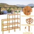 thumbnail image 6 of Topbuy 45.5" x 12.5" x 55.5" 5 Tier Brown Bamboo Plant Rack, 6 of 8