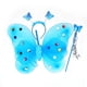 thumbnail image 3 of Accesorios de vestuario de actuación para niños, falda de gasa para niñas, alas luminosas de ángel, falda de mariposa de ángel con 20 luces, conjunto de tres piezas, 3 of 4