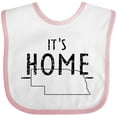 thumbnail image 3 of Inktastic It's Home- State of Nebraska Outline Distressed Text Boys or Girls Baby Bib, 3 of 4