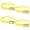 Yellow, variant on GETAJGHSD 4Pcs Replacement Foot Pedal Straps Bicycle Toe Clips with Clamp Lock for Cycling Yellow