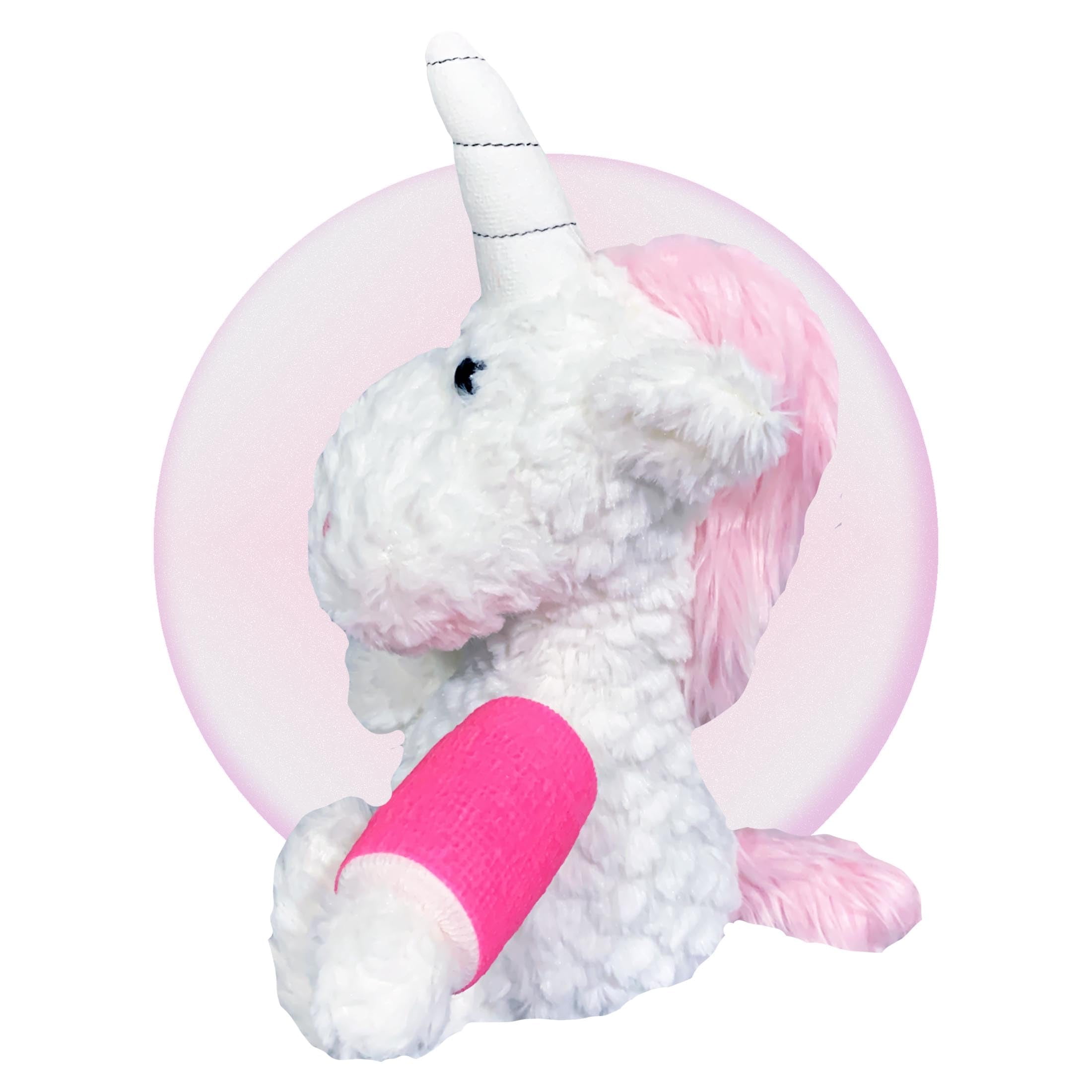 Broken Arm Gift for Little Girls - Get Well Soon Gift Kids - Stuffed Animal Unicorn wearing a Cast by Kikilishop