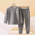 thumbnail image 5 of Cethrio Girls' Pajama Sets Long Sleeve, 2 Piece Soft Fall Winter Girls' Sleepwear Gray Size 12-13T, 5 of 6