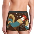 thumbnail image 5 of Fotbe Rooster And Chicken Men’s Total Support Pouch Boxer Briefs, X-Temp Cooling, Moisture-Wicking Underwear, Regular, Long-leg and Trunk-Small, 5 of 9