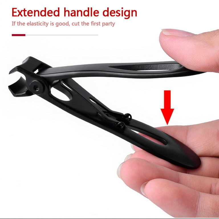 FERYES Nail Cutter Toenail Clippers for Thick Nails with Metal Nail File -  15mm Wide Jaw Nail Clipper for Tough Fingernails - Stainless Steel Nail  Trimmers Fingernail Clipper for Seniors Men 